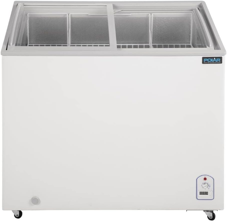 Polar G-Series Display Chest Freezer, 200 Liter Capacity, Silver image number 2
