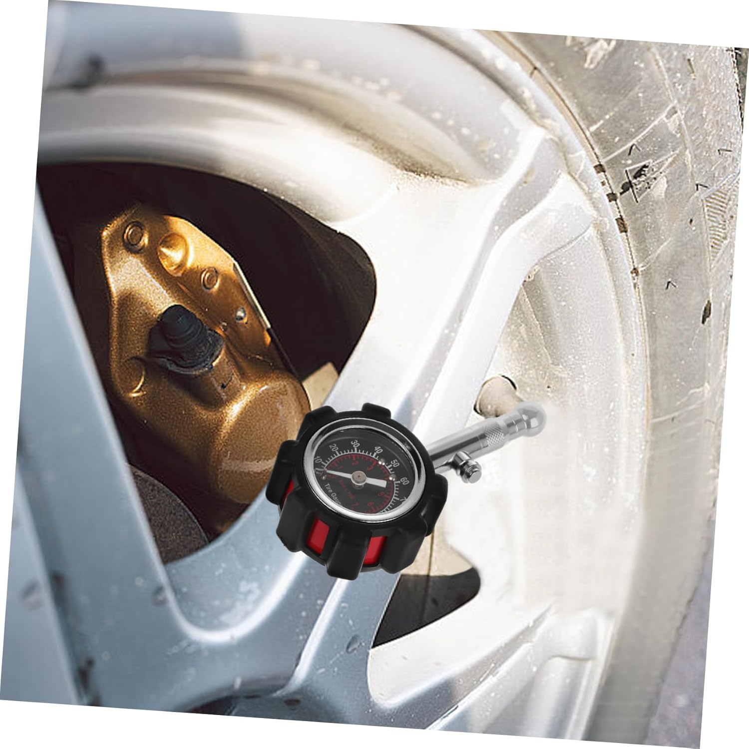 GARVALON High Precision Tire Pressure Gauge for Automotive Use Construction Digital Display Versatile Compatibility for Car Models Accurate Pressure Measurement Tool for Safe Driving image number 2