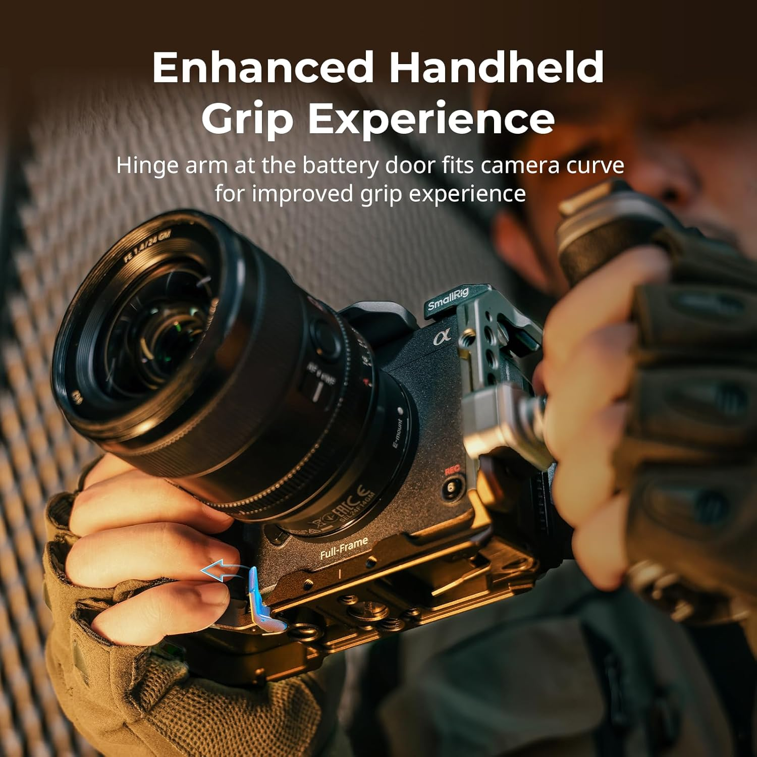 Smallrig FX3 / FX30 Hawklock Quick Release Camera Cage Kit for Sony with Cable Clamp, Bulit-In QR Cold Shoe NATO Rail/Qr Plate for Arca, Modular Design Compatible with Original XLR Handle - 4770 image number 4