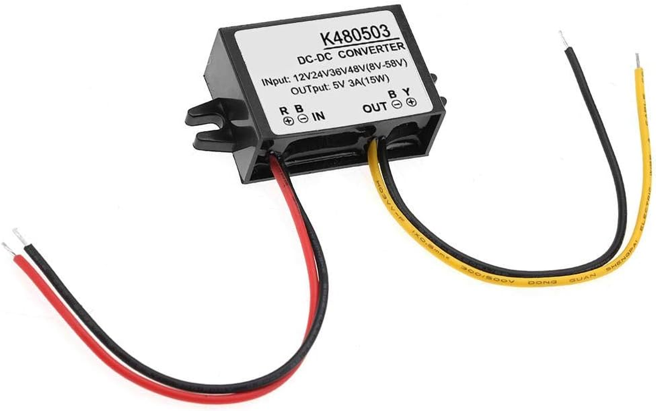 DC-DC 12V/24V/36V/48V to 5V 3A Voltage Converter Step down Power Transformer Supply Module 15W