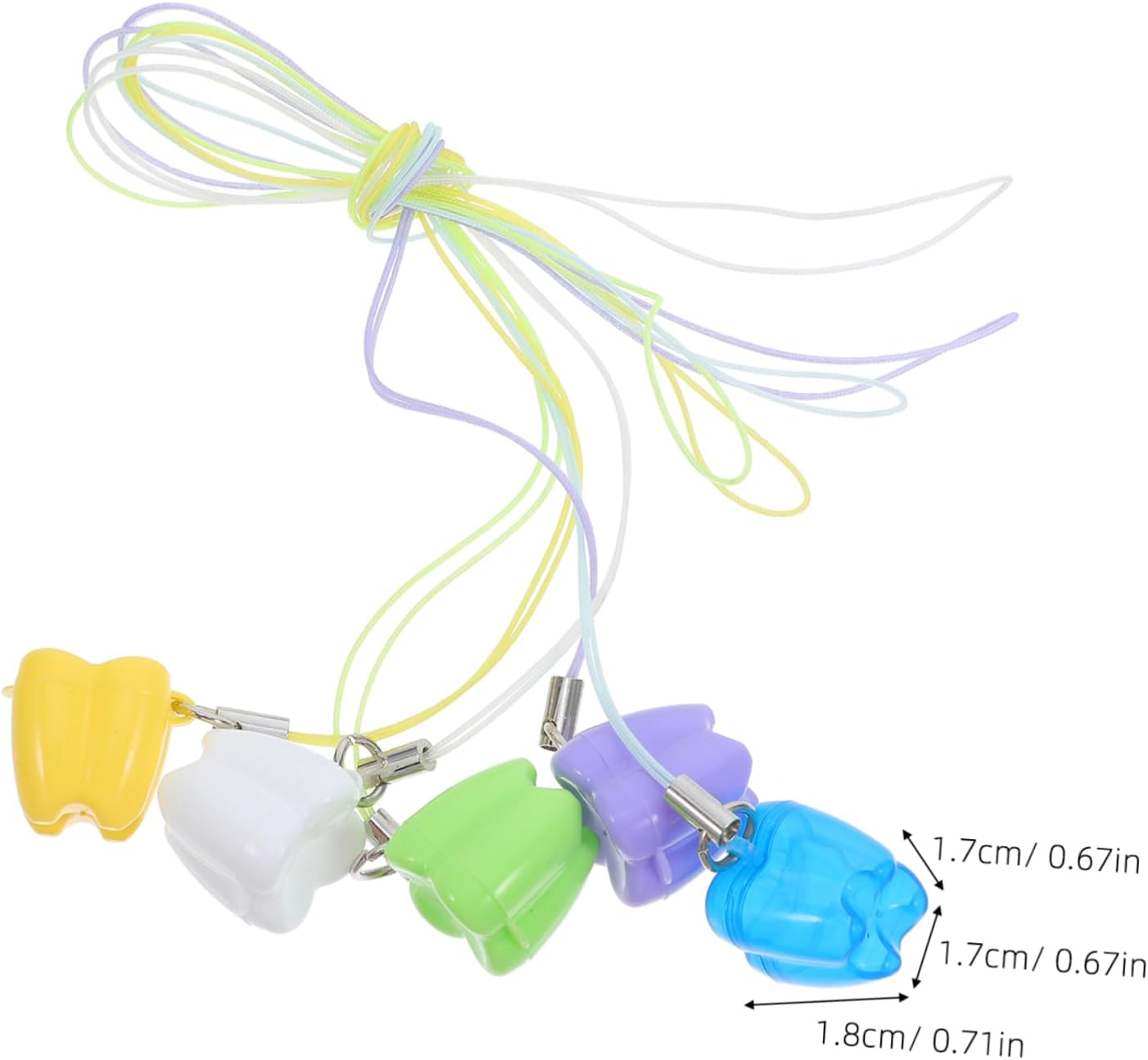 5Pcs Teeth Collector Plastic Storage Box Tooth Necklace Party Supplies for Boys and Girls Keepsake image number 4