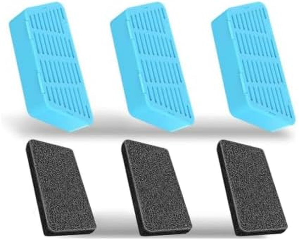 Meilyfe Replacement Filters for Wireless Cat Water Fountain 2.2L, Automatic Pet Water Fountain Replacement Filters (3 Pack)