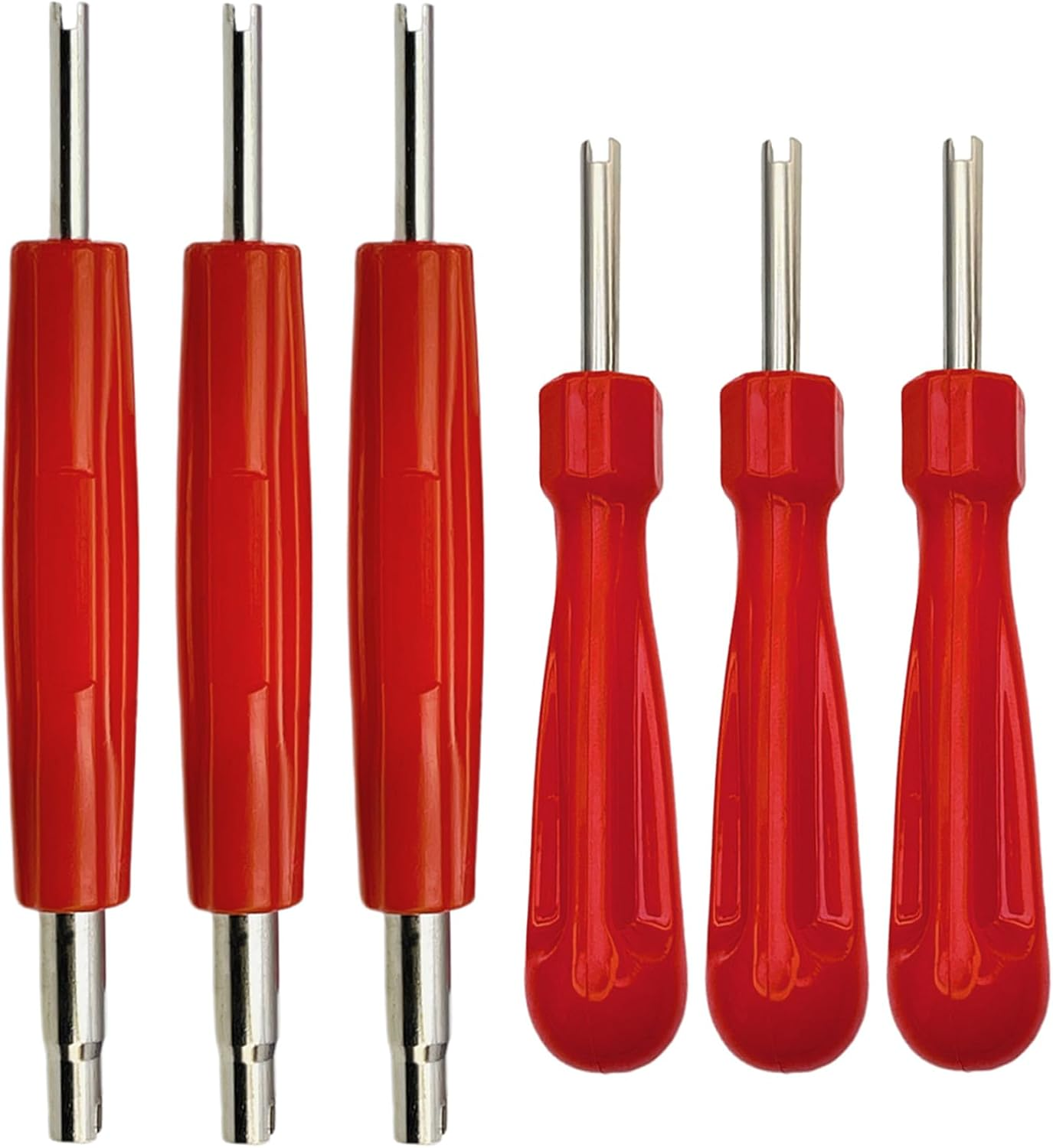 Aracey 6Pcs Valve Core Removal Tool Set-R134A R12 HVAC Double Heads Tire A/C Systems Schrader Valve Stem Core Remover Tools,Tire Repair Tools, Air Conditioning Valve Core Remover Schrader Valve Tool