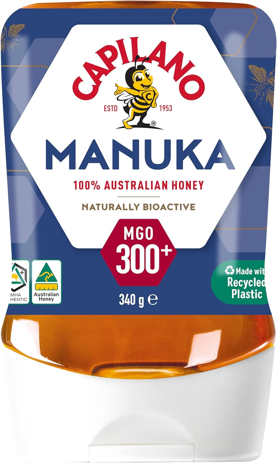 Capilano Active Manuka, 100% Pure Australian, Premium, MGO300+, 340G
