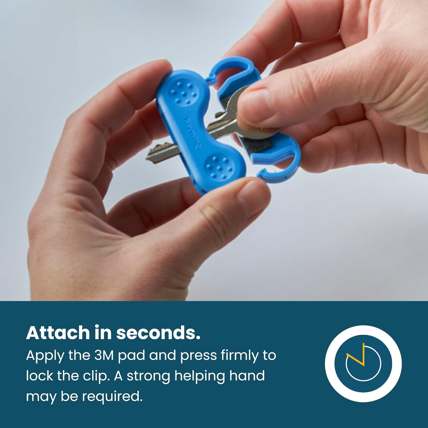 Keywing Key Turner Aid V2 Triple Pack. Makes Keys so Much Easier. Perfect for Rheumatoid Arthritis, MS or Parkinsons Gift, Elderly with Weak Hands, Key Finder and Holder.