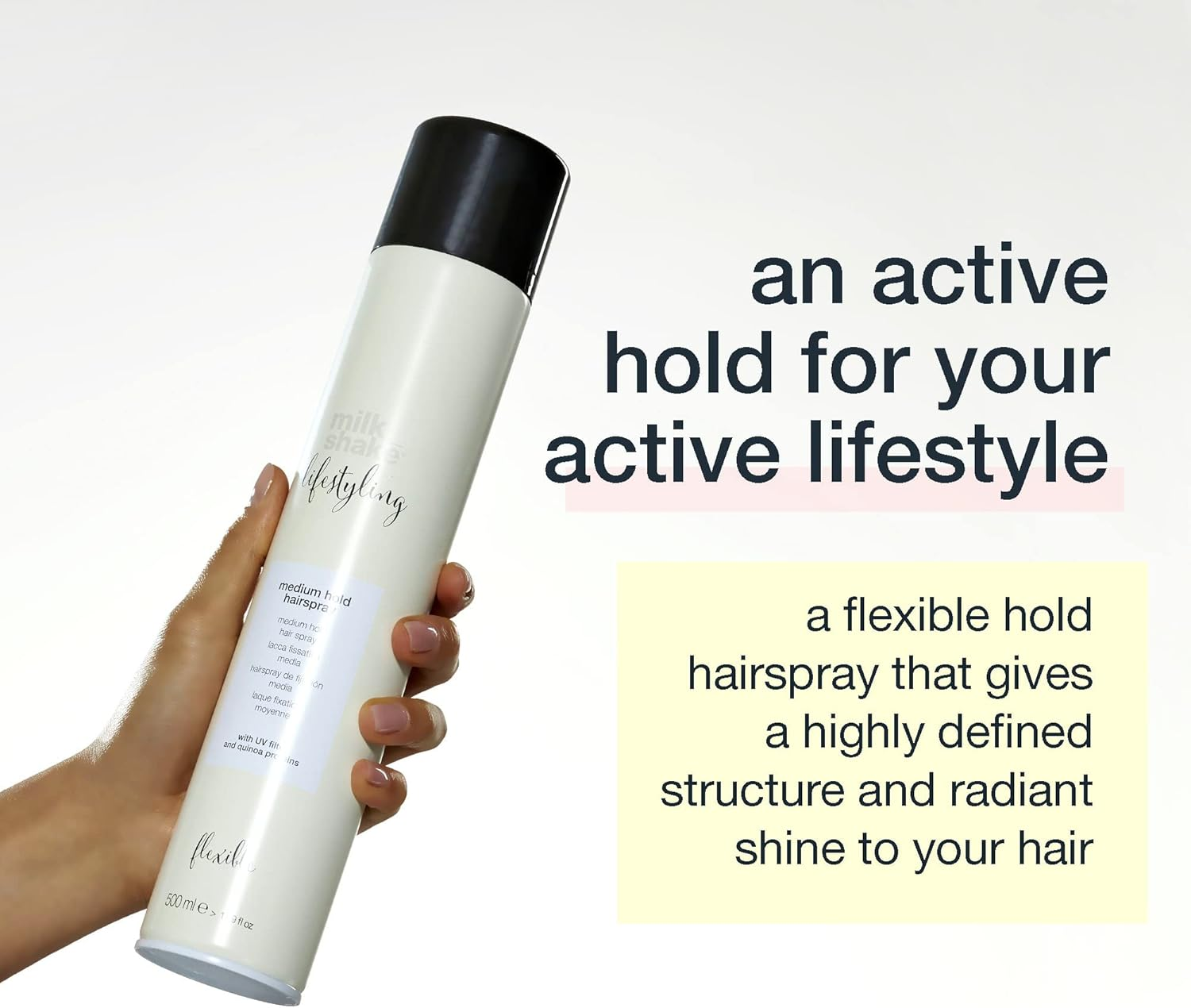 Milk_Shake Lifestyling Medium Hold Hair Spray 500 Ml image number 4