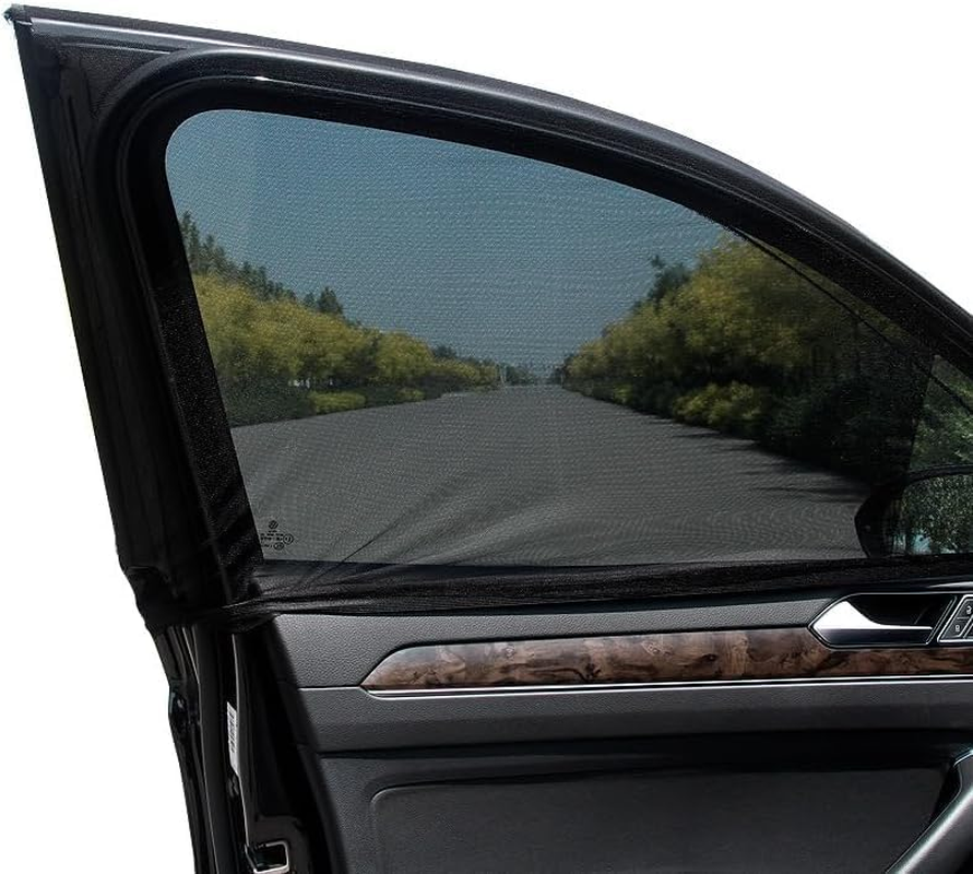 2 Pack Car Window Covers,Universal Fit for Sun Glare, UV Protection for Family-Friendly Design image number 4