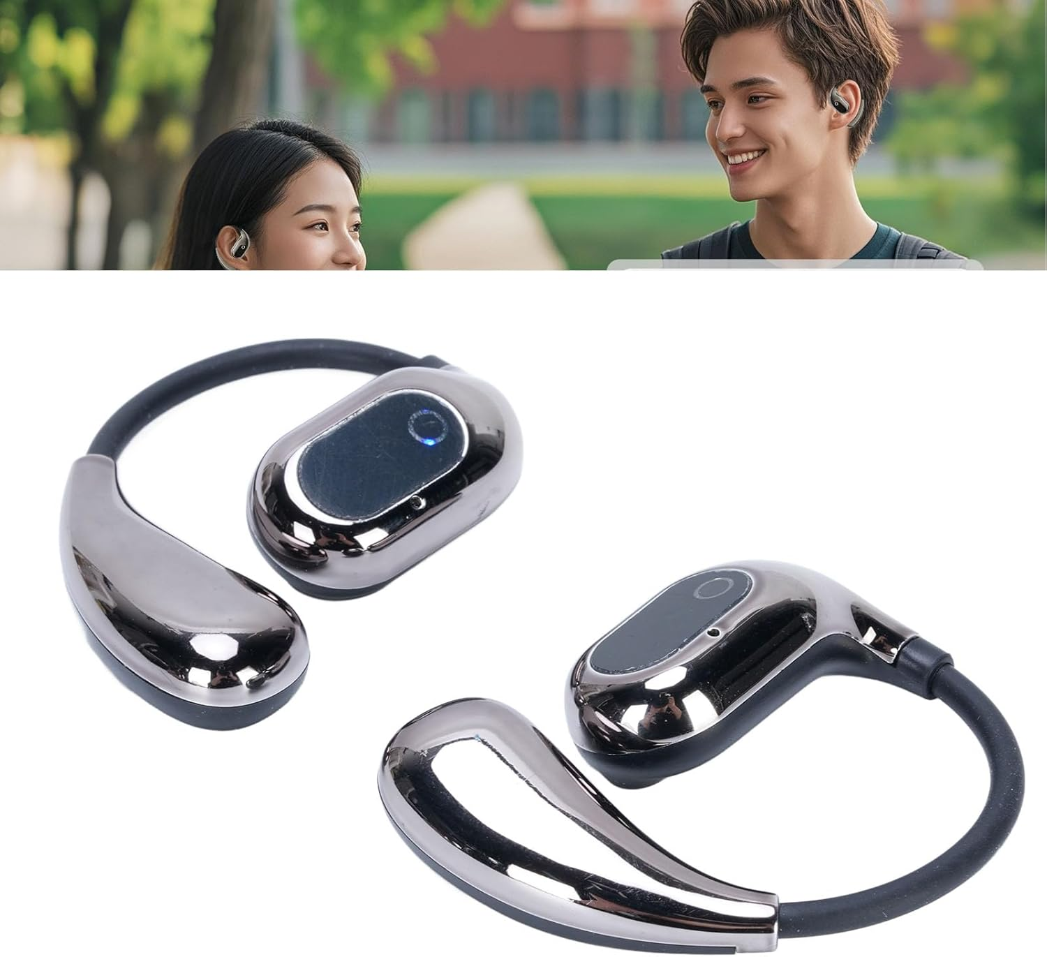 Jectse AI Translation Earbuds, Multifunctional Sound Transcription Image Real Time Chat Headphones, 138 Languages Powerful AI, Waterproof Long Battery Life image number 4