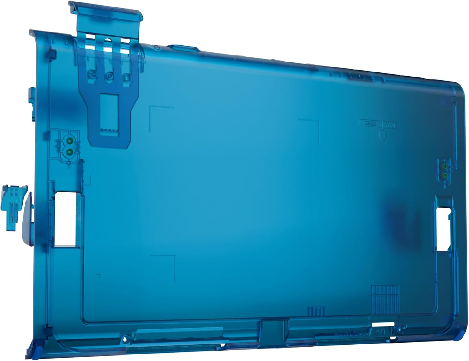 Extremerate Replacement DIY Rear Back Plate for Nintendo Switch 2 Handheld Console, Custom Housing Cover Shell Case for Switch 2 (Without Kickstand) - Clear Slate Black