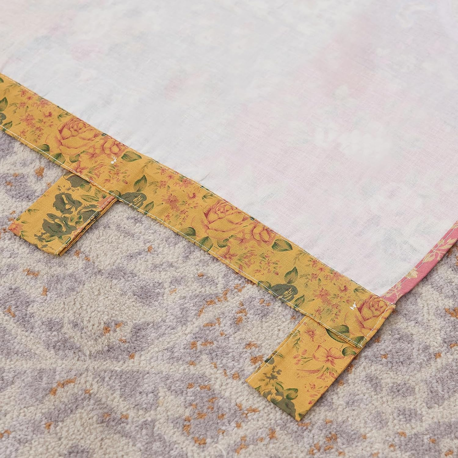 Greenland Home Antique Chic 21 X 84-Inch Cotton Window Patchwork Valance, Multicolor image number 5