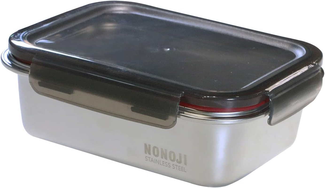 Noji Storage Container, Stainless Steel, Microwave Safe, Stainless Steel Magic Container, M, 43.1 Fl Oz (1,300 Ml), Oven, Freezer, Dishwasher Safe, Gray image number 4