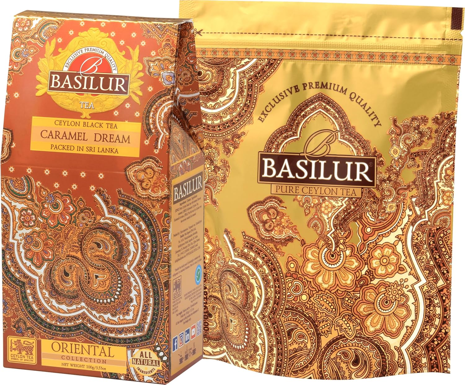 Basilur Caramel Dream - 100G Loose Leaf Ceylon Black Tea Refill Pack image number 5