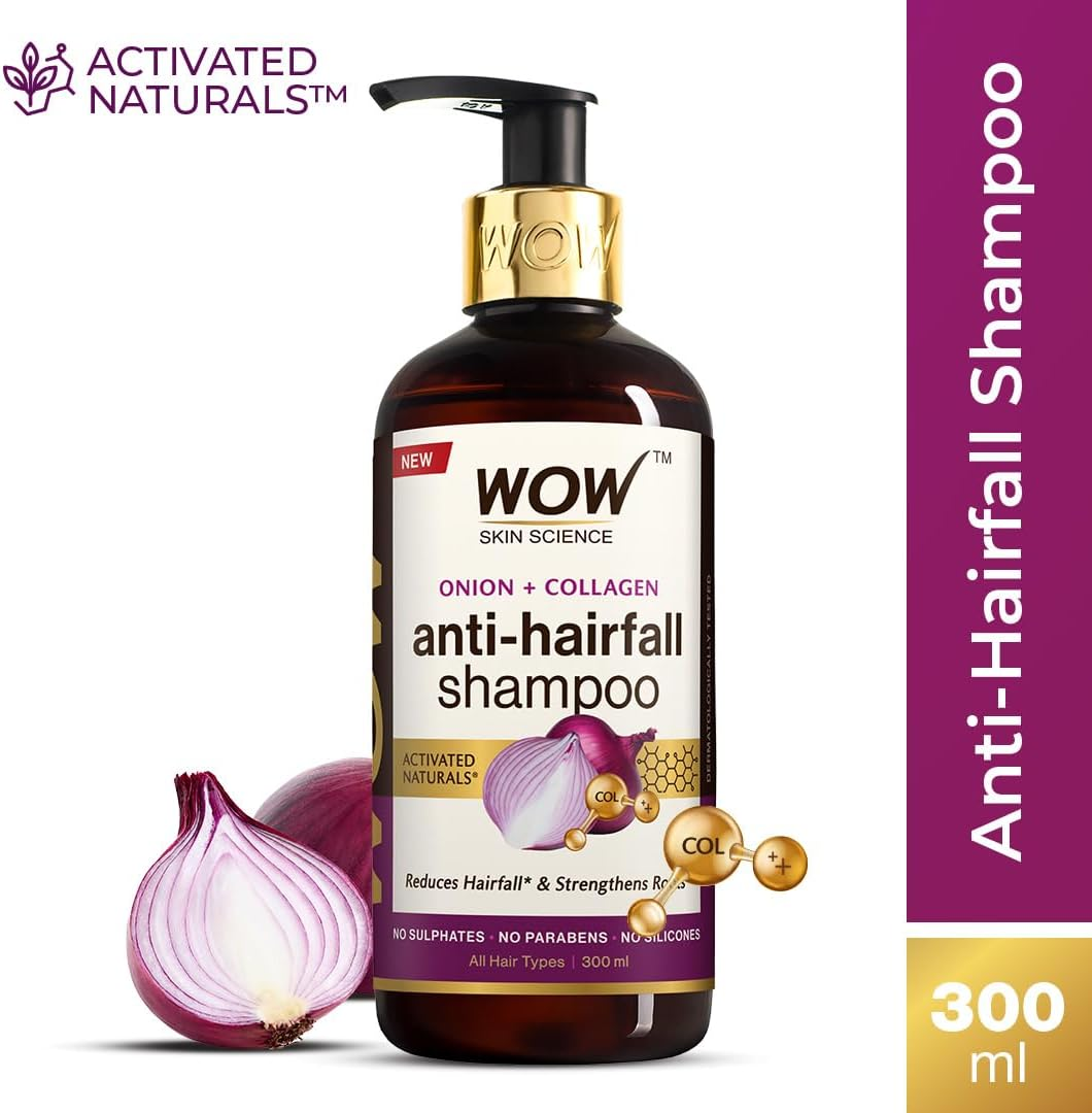 WOW Skin Science Red Onion Black Seed Oil Shampoo with Red Onion Seed Oil Extract, Black Seed Oil & Pro-Vitamin B5 - No Parabens, Sulphates, Silicones, Color & Peg, 300 Ml image number 3