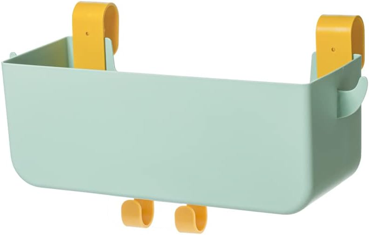 Poeland Bedside Hanging Storage Basket Multi-Function Organizer Caddy Remote Holder Light Green