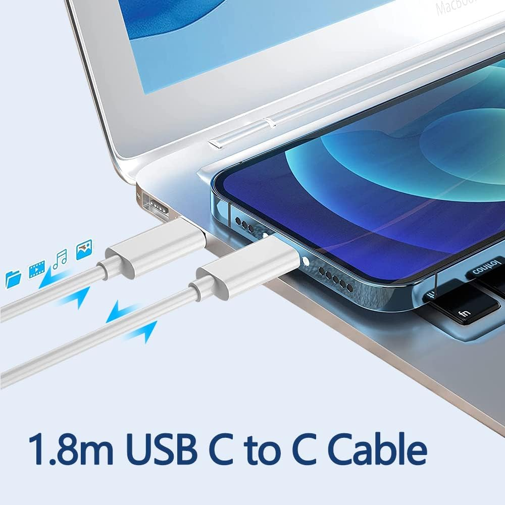 LZUMWS 96W/90W/87W/67W/61W/45W Fast Charger 20V 4.8A USB C for Macbook Pro13 16 15 14'',Macbook Air M1 M2 13" 2018-2022,Pad Pro, Laptop Adapter Compatible All Type C Device with USB C Charge Cable