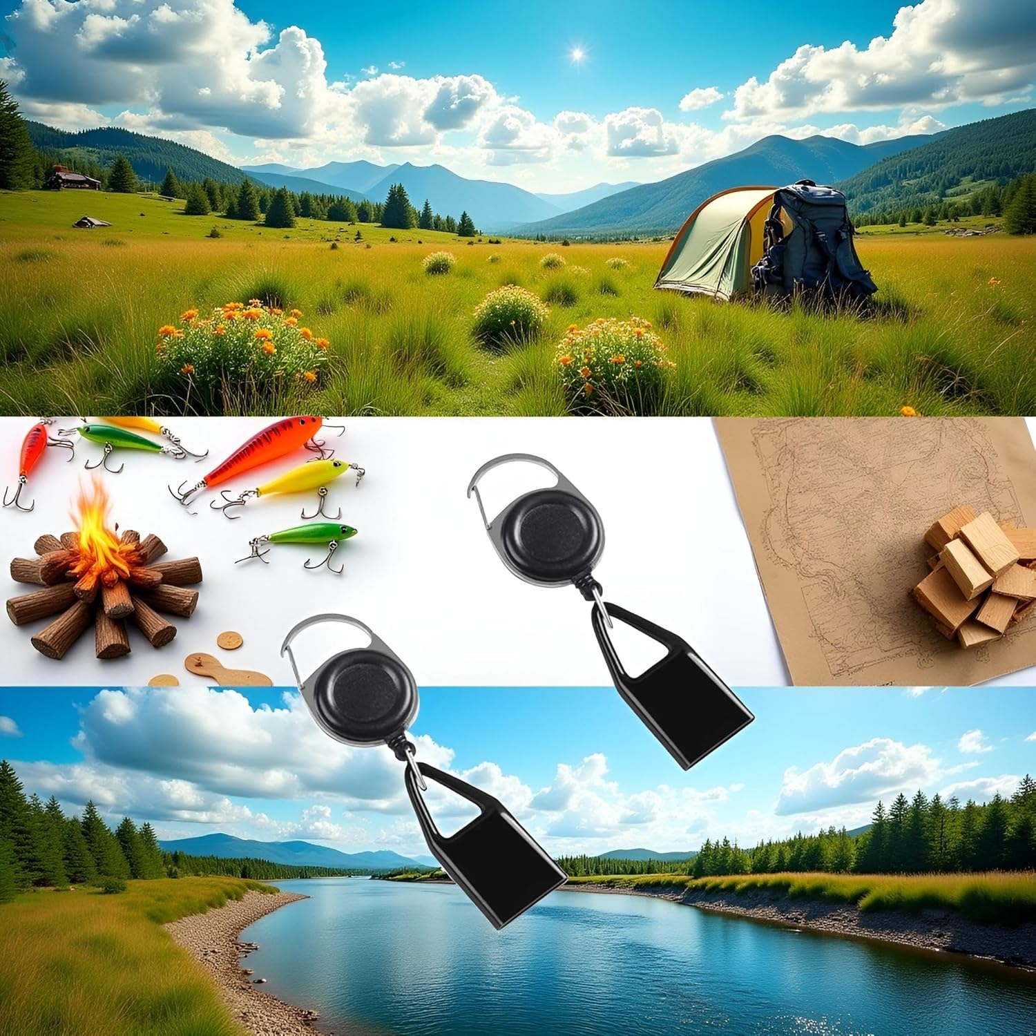 2 Piece Pants Lighter Clip,Retractable Lighter Belt,Anti Lost Retractable Lighter Cover,Keychain Belt,Lighter Leash for Fishing Hiking,Lighter Protective Cover for Camping,Lighter Leash,House Supplies image number 3