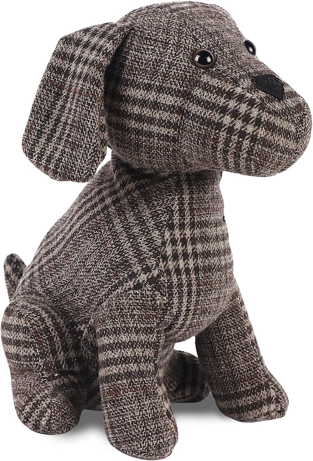 SANFERGE Cute Decorative Door Stopper for Home and Office Floor Door Stops, Fabric Animal Weighted Heavy Wall Protectors, Pink Pig