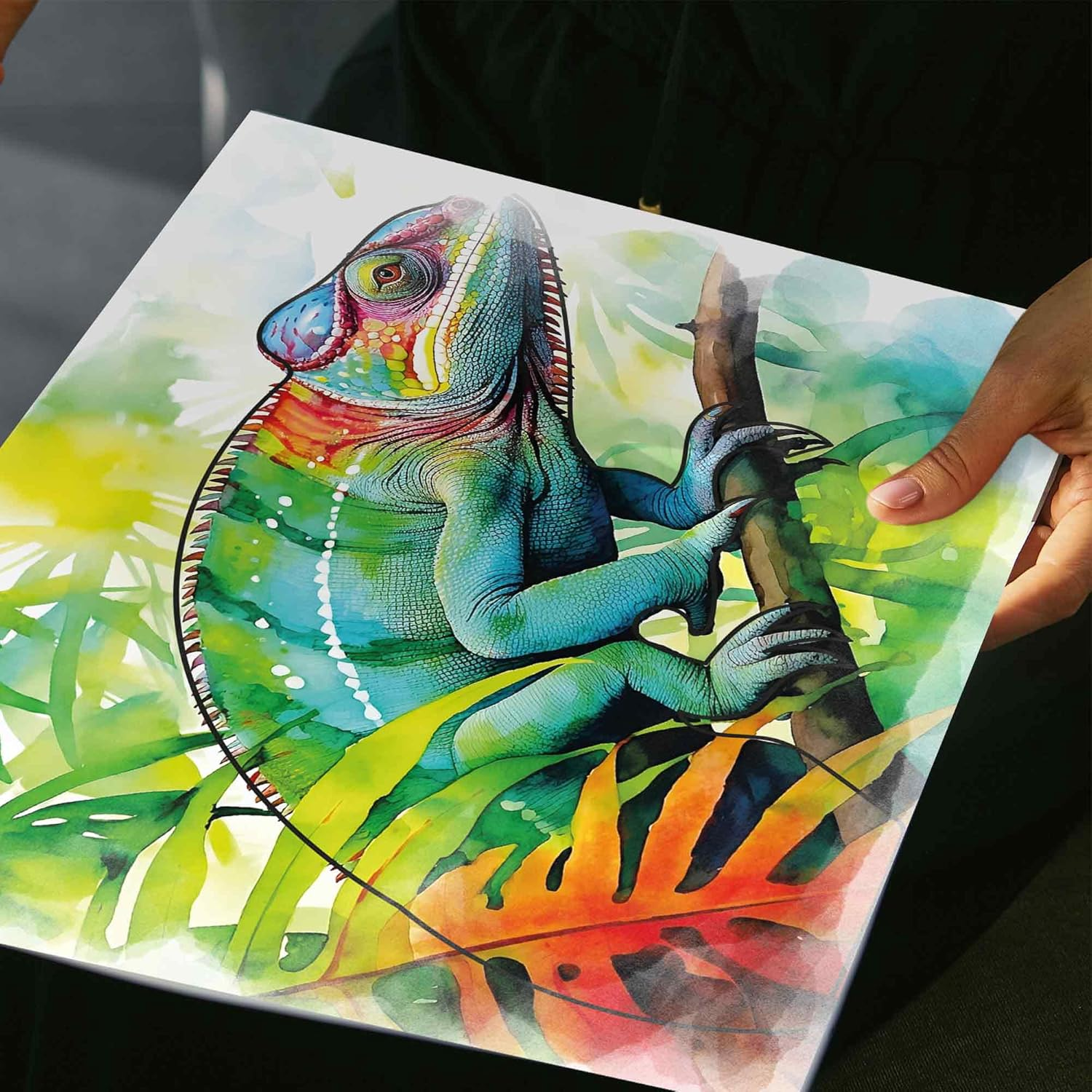 QUOKKA 10PACK Water Painting Dementia Activities for Seniors - Tropic Wildlife Memories - Alzheimers Products for Elderly - Activities for People with Dementia - Crafts for Seniors - Tropicwildlife image number 3