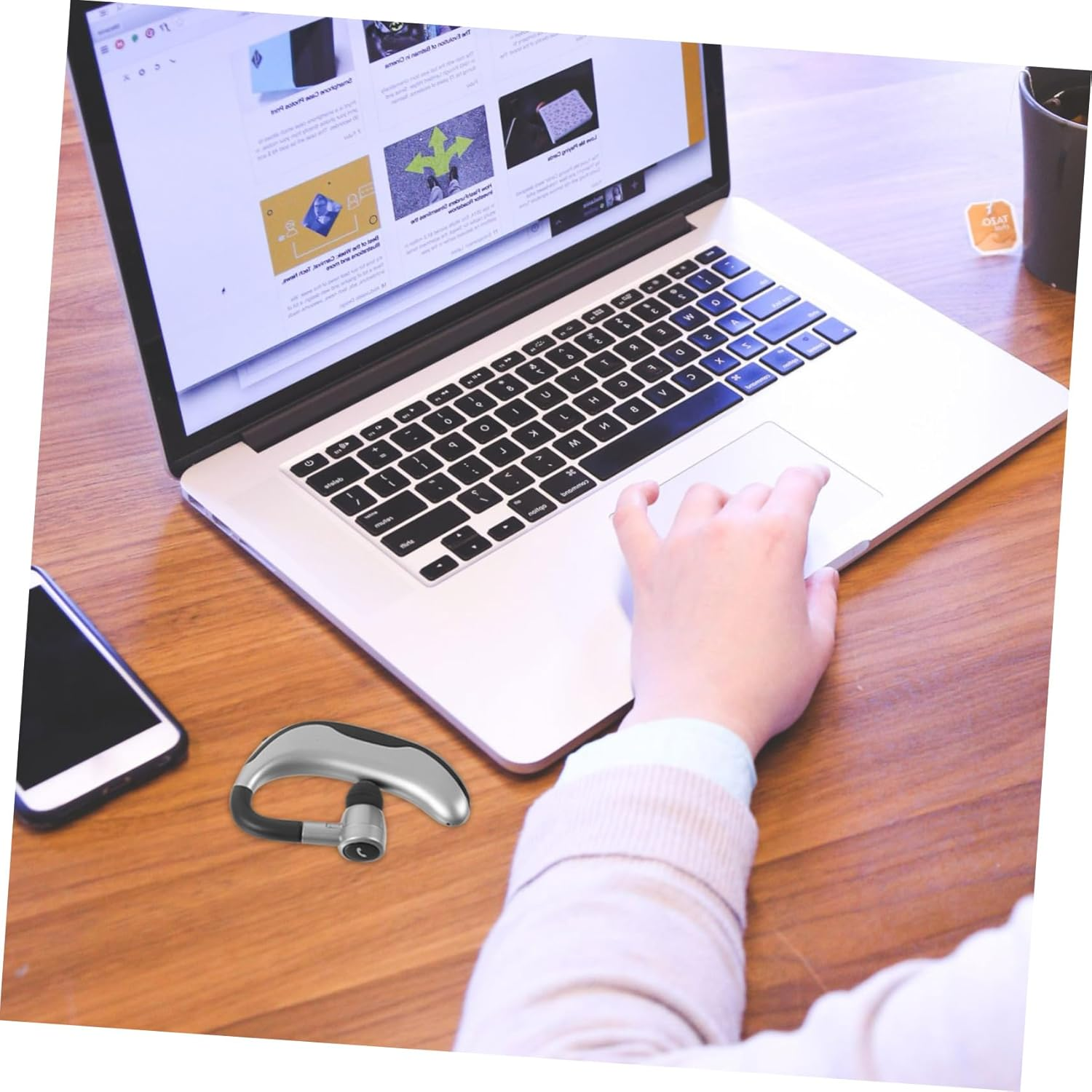 Angoily Wireless Sports Headphones Earbuds Earphones for Running Exercise Outdoor Use Secure Fit