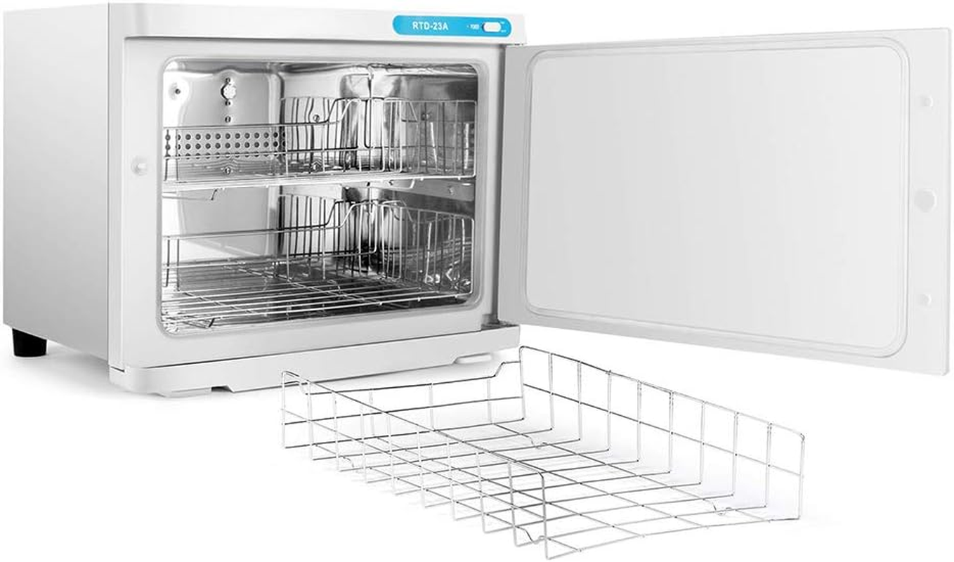 Hot Towel Warmer UV Sterilization Box, 23L Capacity, Two Stainless Steel Racks, for Facials Barber Esthetician, Spa Beauty image number 1