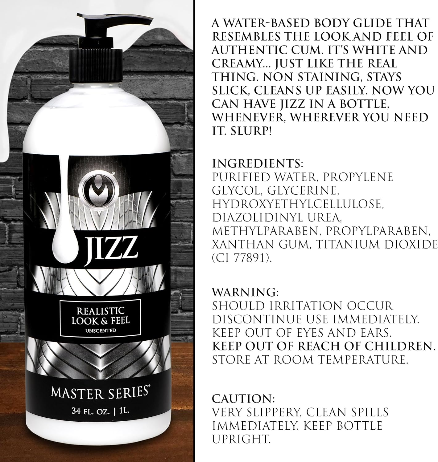 Master Series Jizz - 1000 Ml-(Ah048-34Oz) image number 1