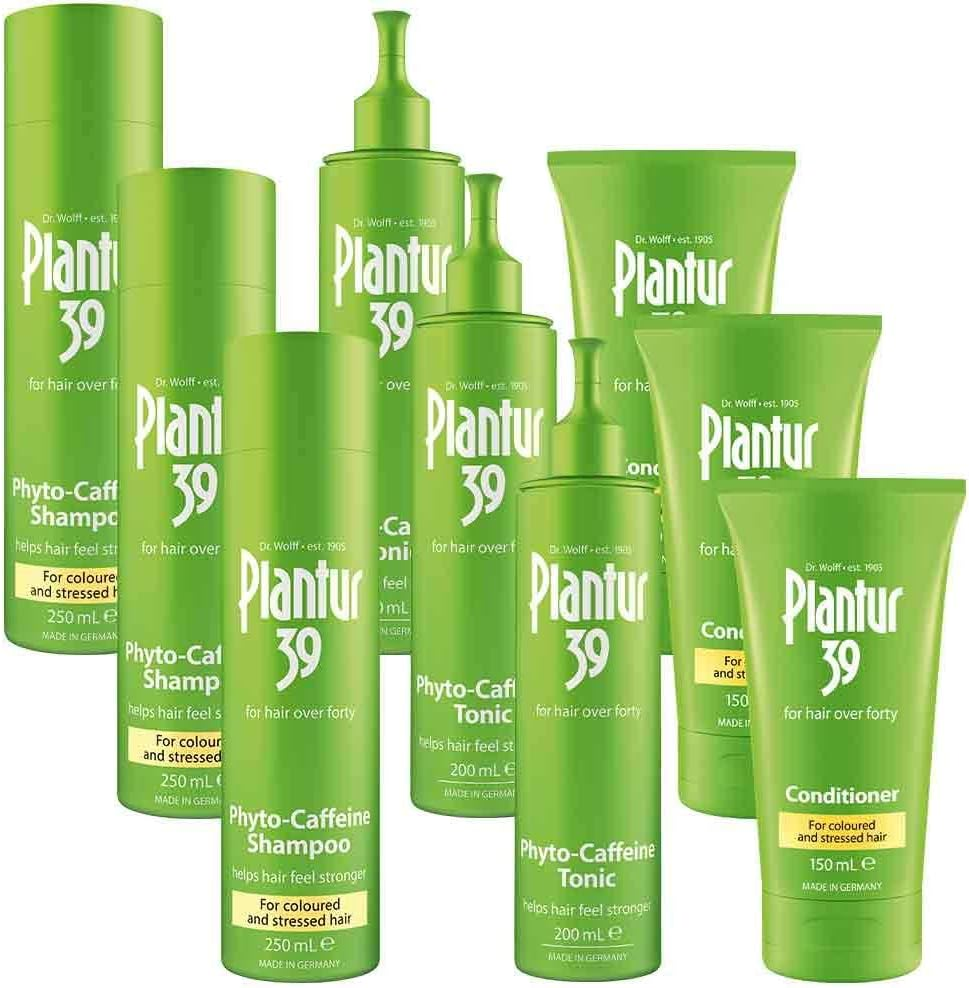 Plantur 39 Signature Growth Package (3 Month Supply Shampoo + Conditioner + Tonic) for Coloured and Stressed Hair