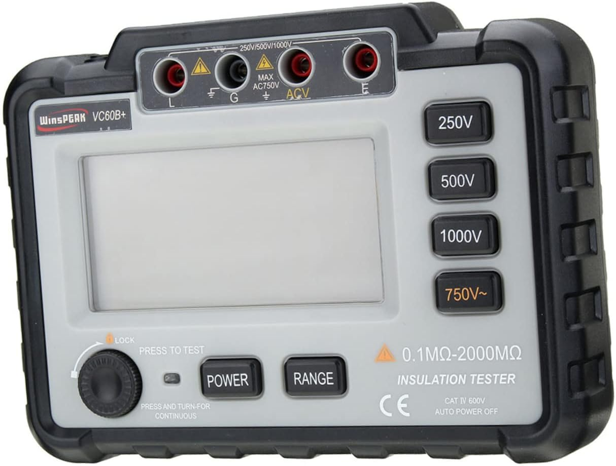 KICHOUSE Digital Insulation Resistance Tester LCD Display Auto Electrical Tools to Dc Conversion image number 1