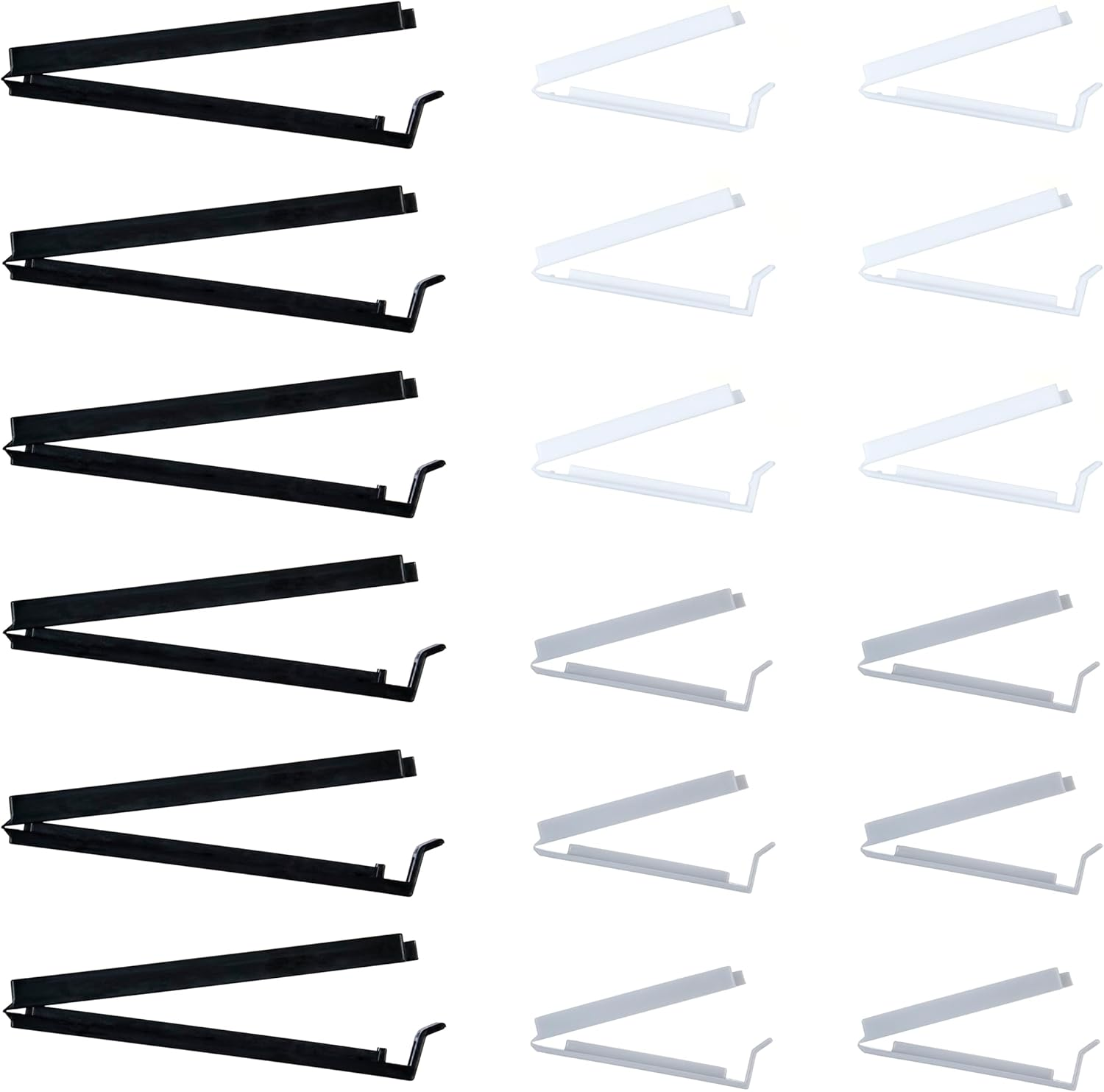 Food Storage Bag Clips 18 Pieces Plastic Sealing Bag Clips in 2 Sizes & 3 Colours Reusable Food Bag Clips Classic Colour Plastic Bag Sealing Clips.