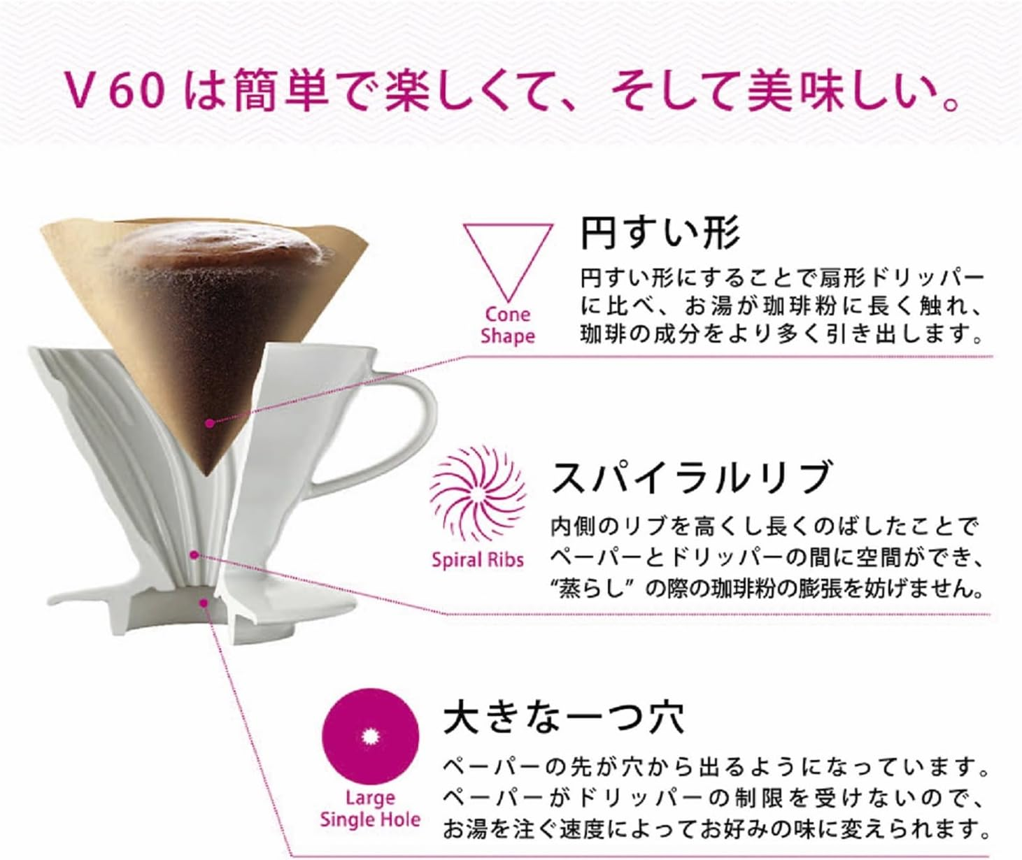 HARIO BVD-3012-GR Crafts Science Beaker Server & Dripper Set, Practical Capacity: 20.3 Fl Oz (600 Ml), for 1 to 4 Cups, Made in Japan, Gray image number 2