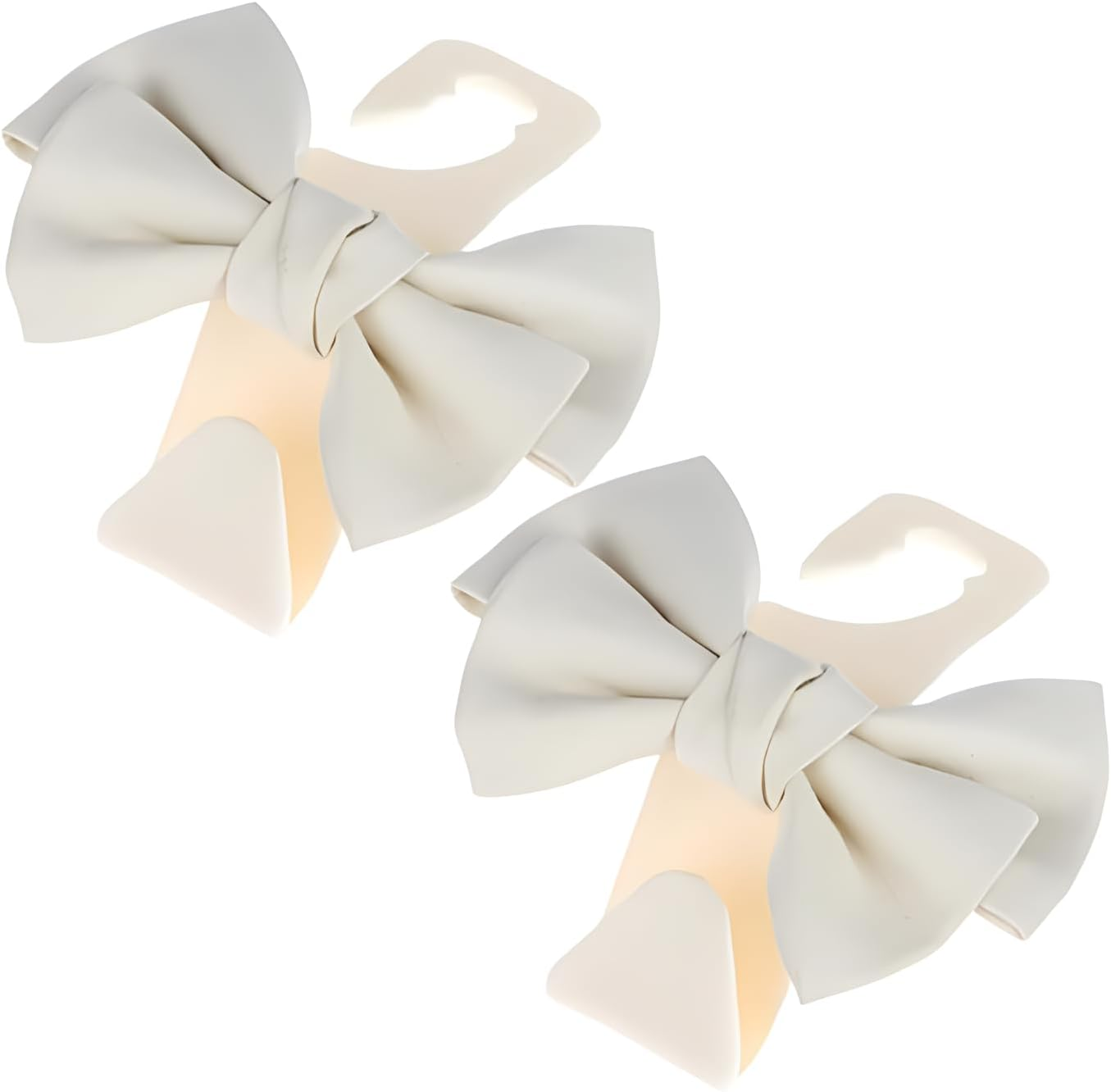 Cute Bow Knot Auto Car Seat Headrest Hook, Seatback Hanger Storage Organizer Holder for Car Hooks for Purses and Bags 2Pcs