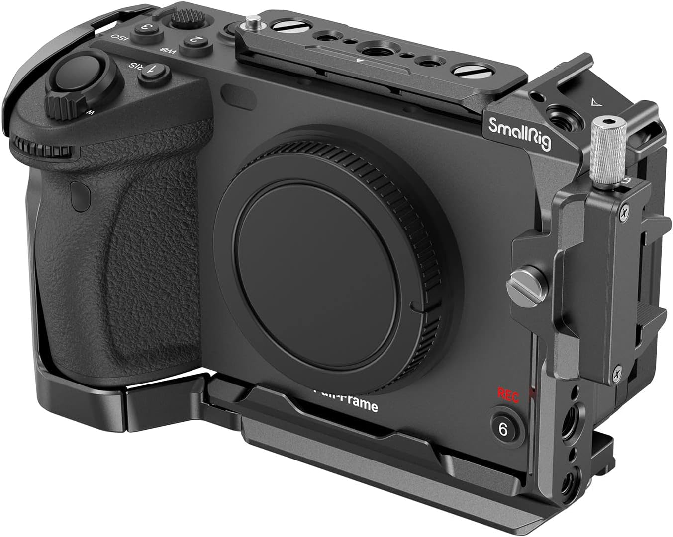 Smallrig Cage for Sony FX30 FX3 with Cable Clamp, Classic Bright Black Surface, Included Cold Shoe and NATO Rail, Modular Design Compatible with Original XLR Handle - 4183 image number 5