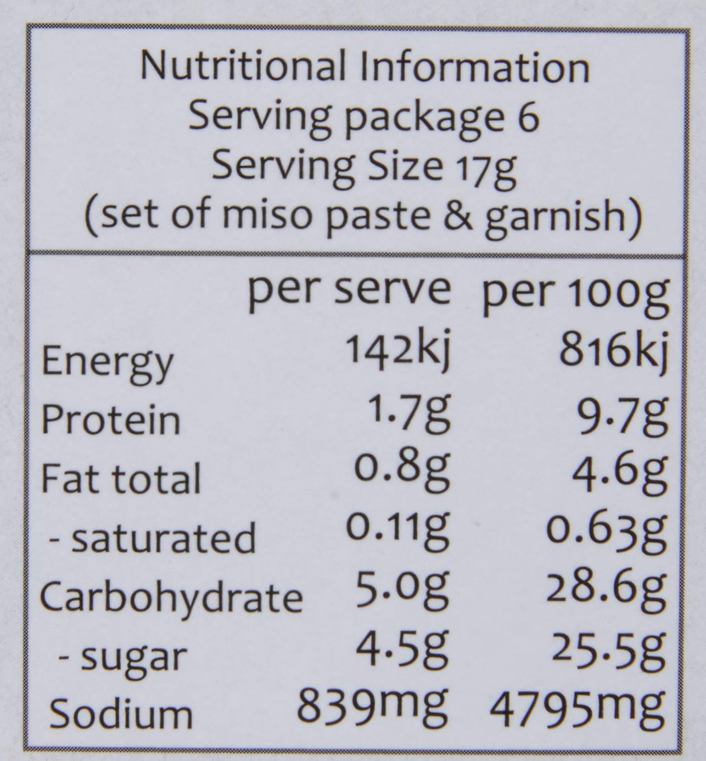 Carwari Organic Instant Miso Soup 102G image number 3