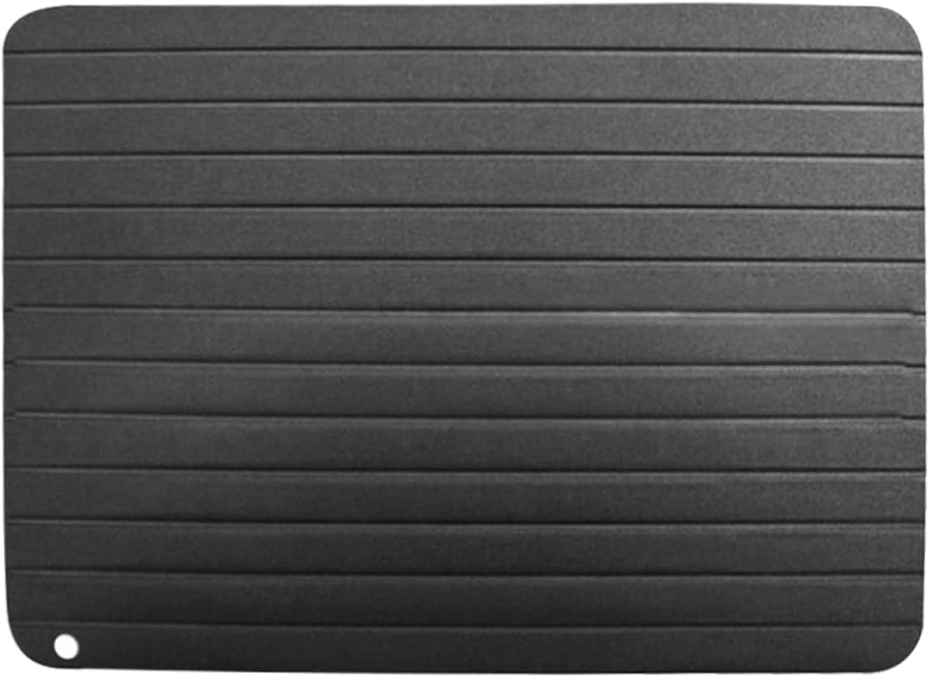 Bensil Aluminum Alloy Meat Defrosting Tray - Thawing Plate for Faster Defrosting Food, Non-Stick Surface, Black, Rectangular, 23*16.5*0.2Cm/8.97*6.44*0.08 Inches, 200G image number 5