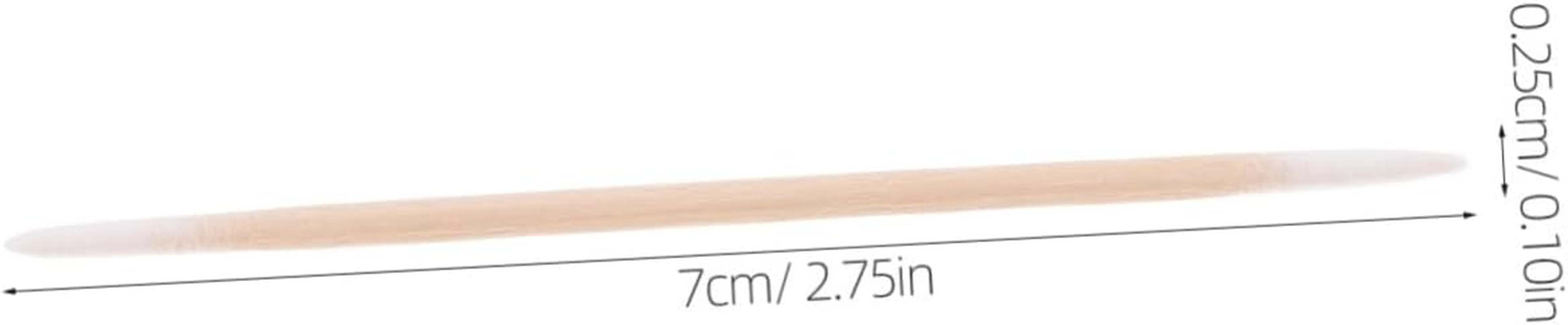 2Pcs Double-Ended Cotton Swabs for Makeup Skincare Precision Cleaning Soft Wooden Handle 100 Pieces per Bag image number 6