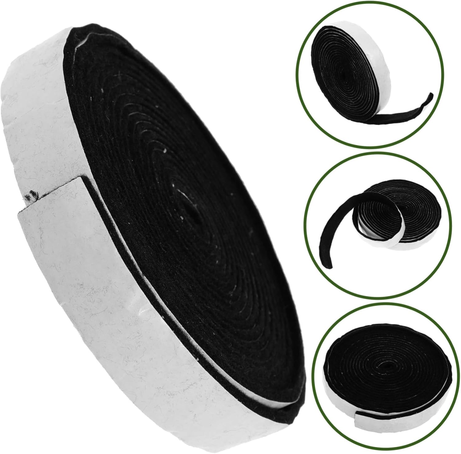 DECHOUS Black Adhesive Felt Grill Strip for Stove Burners High Temperature Insulation Gasket for BBQ Grills and Cooktops Self-Adhesive Protective Seal for Camping and Indoor Use image number 3