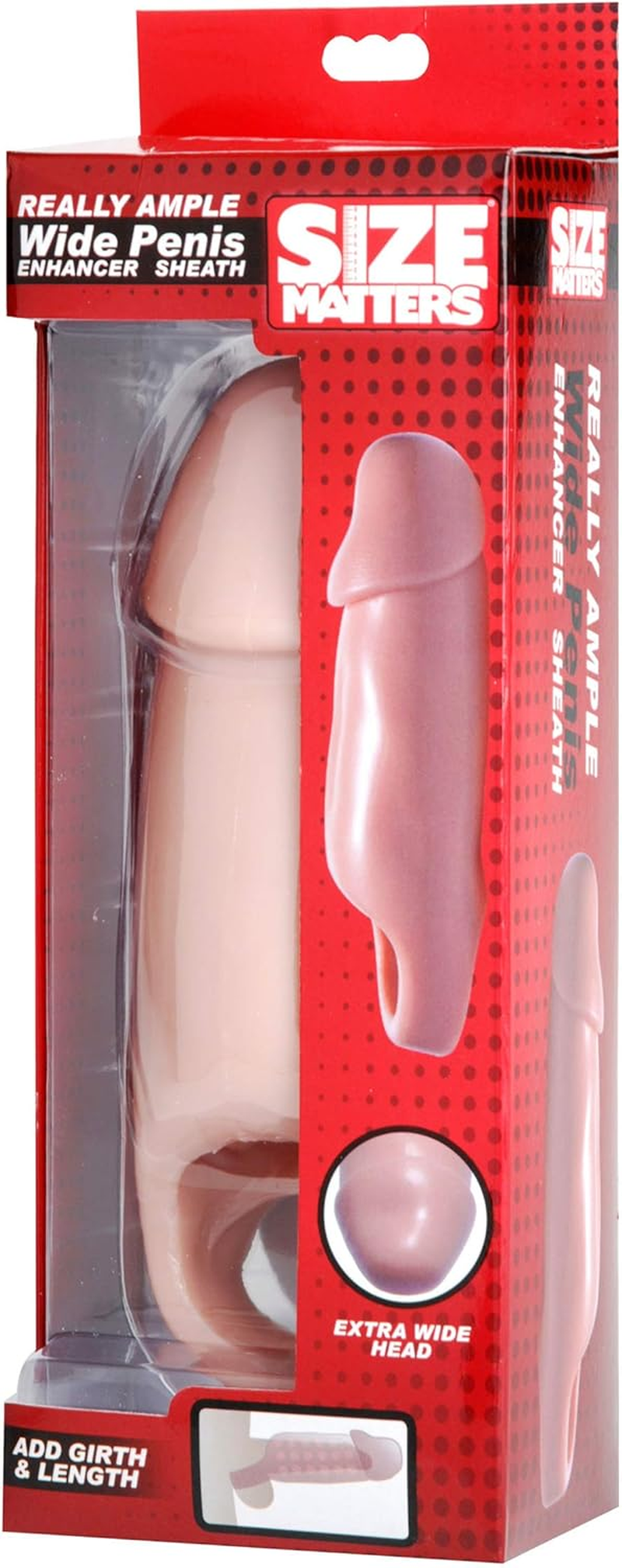 Size Matters Really Ample Wide Penis Enhancer Sheath image number 2
