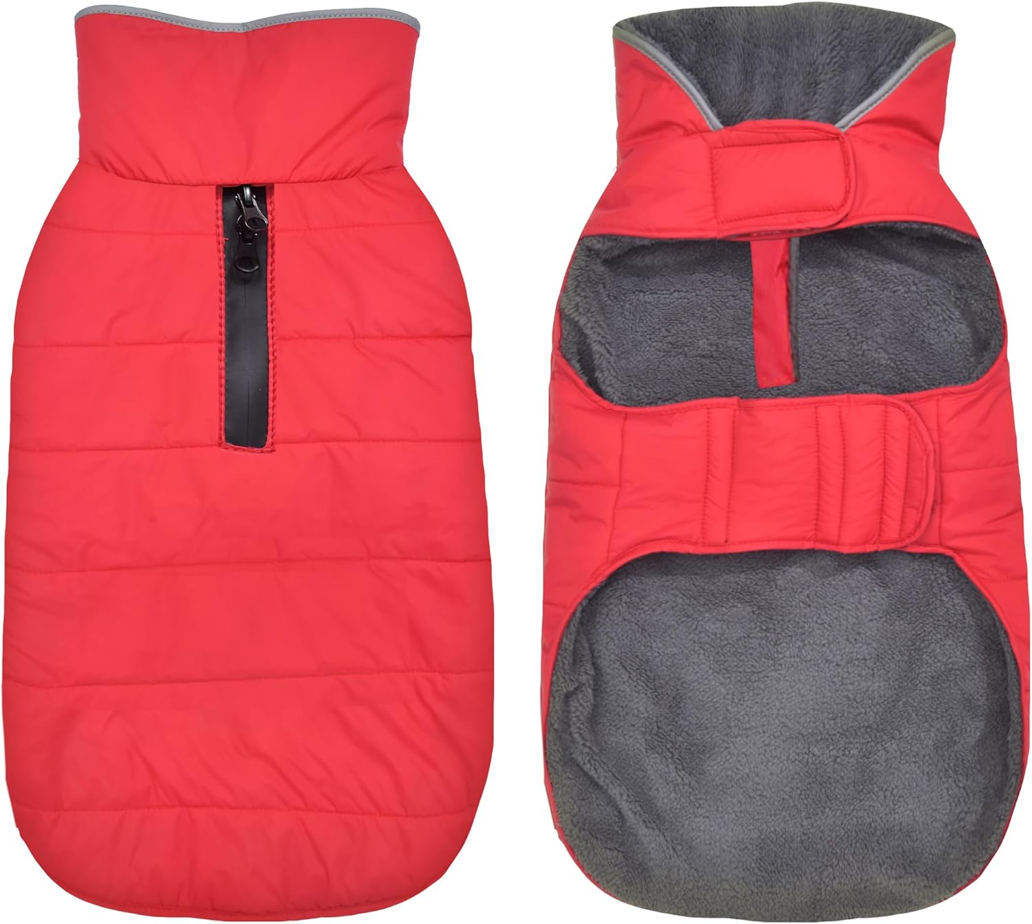 Petglad Dog Winter Coat, Waterproof Dog Jacket with Leash Hole, Reflective Warm Dog Snow Jacket Windproof Fleece Vest, Dog Clothes Outfits for Small Medium Large Dogs - Blue, M image number 5