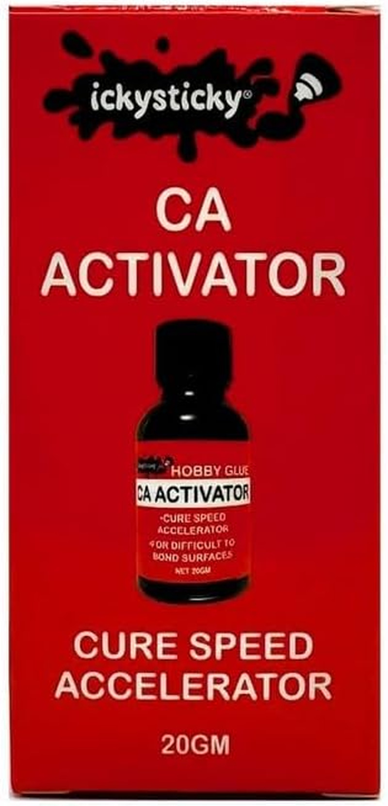 Ickysticky CA Activator Hobby Glues 20 G Premium Superglue Wood, Craft, Metal, Plastic, Model Kits, DIY, Home, Office image number 2
