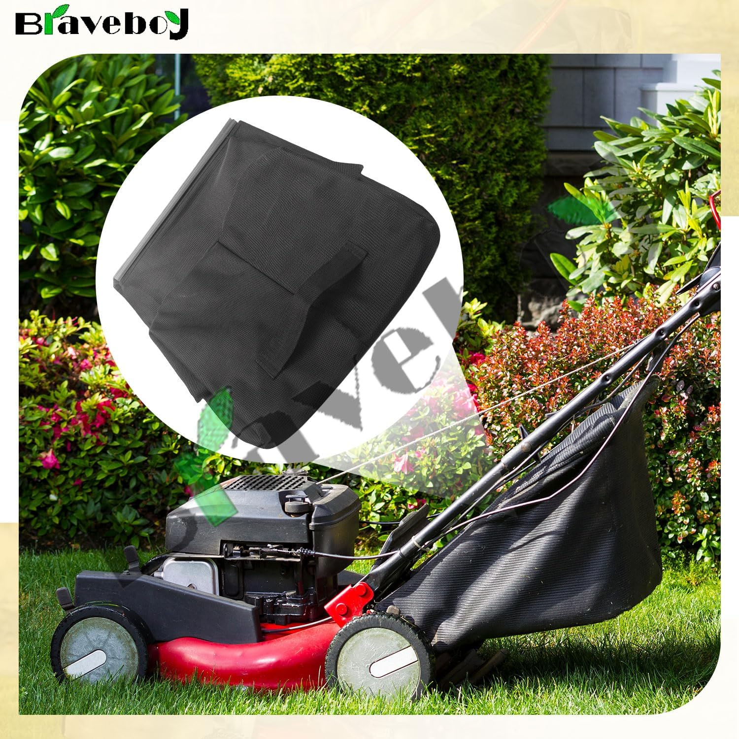 115-4664 Grass Bag - by Braveboy, Compatible with Toro Lawn Mower Xt675 59307 22" Lawn Mower 2009, Fits Model 20330 20331 20370 20371 20377 20378 & More- (NO Metal Frame) image number 6