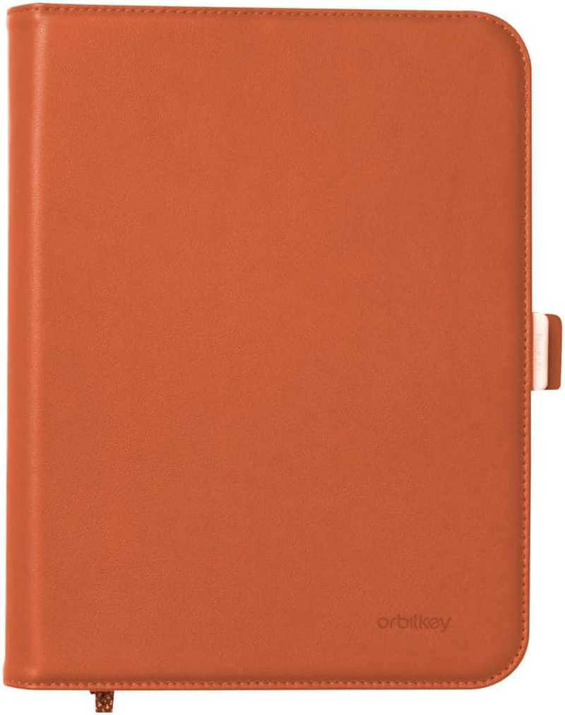 Orbitkey Compendium | Beautiful and Secure Notebook Cover | Pen Holder | Hidden Card Storage (Terracotta, A5) image number 5