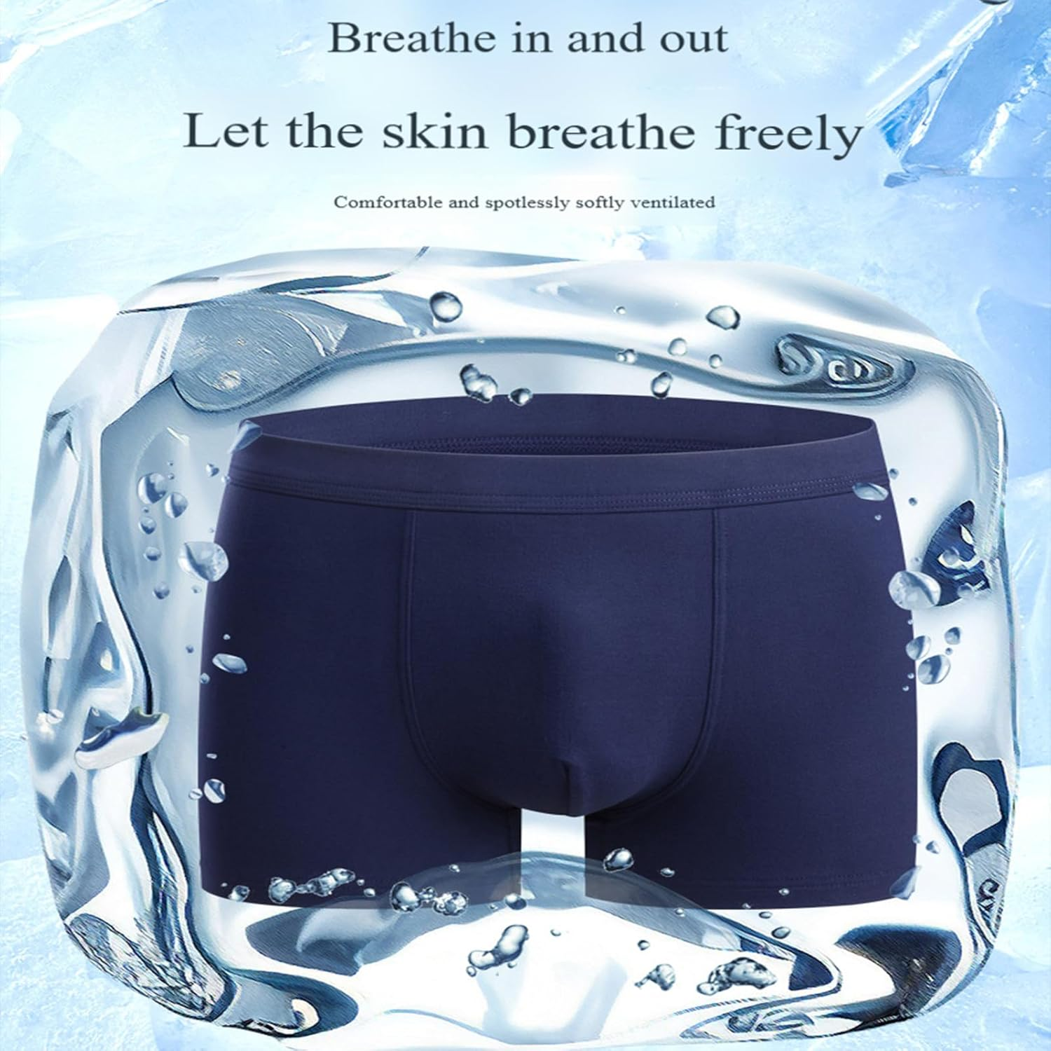 Octipa Men'S Ultra-Absorbent Incontinence Boxer Briefs,3/4Pcs Octipa Mens Incontinence Underwear image number 3