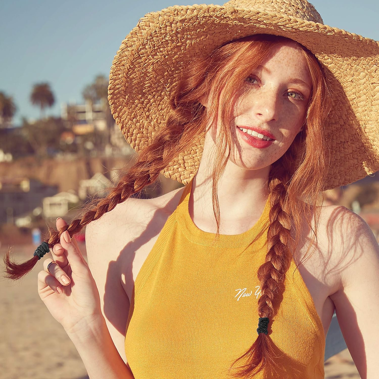 Goody Hair Women'S Braided Hair Elastics Black 4Mm for Medium Hair, 32 Count, Pack of 3 image number 2