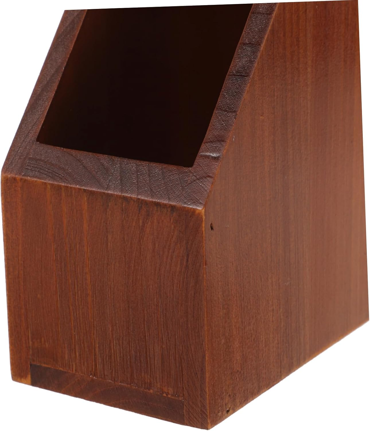 LALAFINA Rustic Wood Box Storage Container Desk Accessories for Women Office Supplies Organizers Wooden Storage Box image number 2