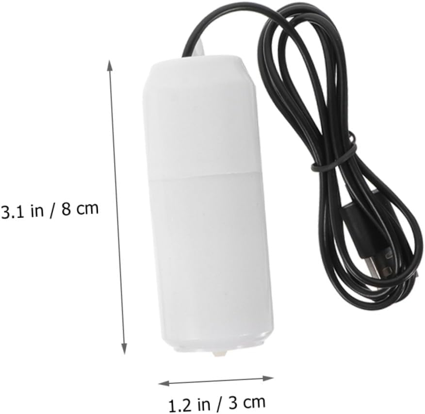 TIDTALEO 2 Sets USB Aquarium Oxygen Pump Quiet Plastic Aerator for Fish Tanks Portable Small Air Bubbler for Home and Office Fish Tanks Lightweight Design Random Color image number 6