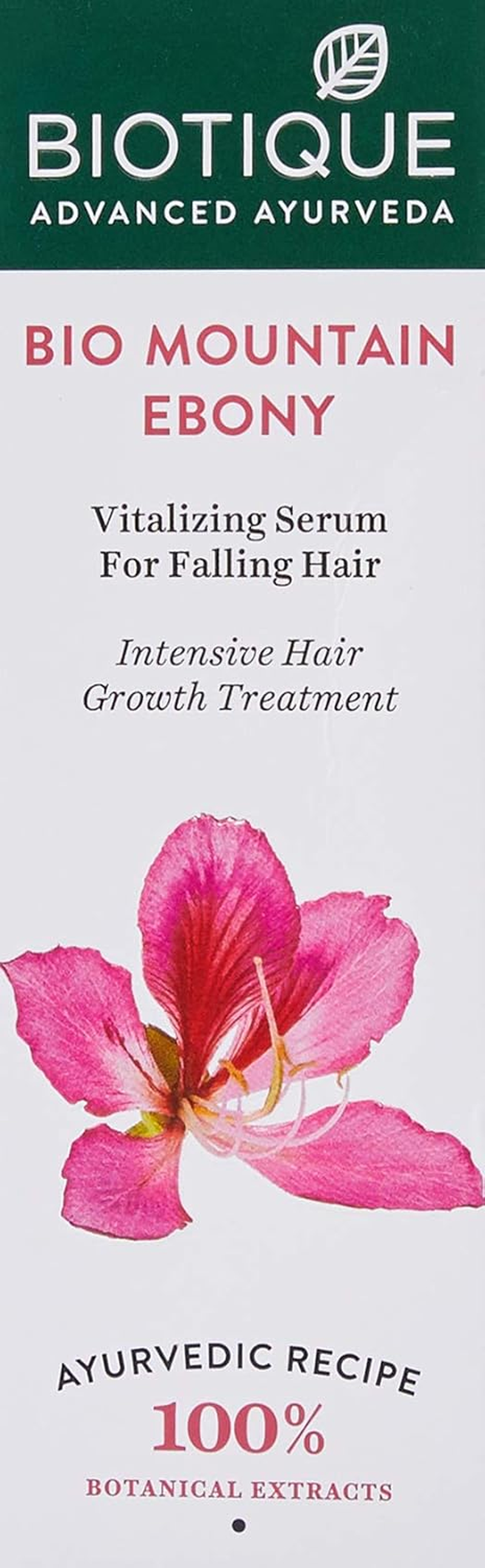 Biotique Bio Bhringraj Fresh Growth Therapeutic Oil, 200Ml and Biotique Bio Mountain Ebony Vitalizing Serum for Falling Hair Intensive Hair Growth Treatment, 120Ml (Pack of 2) image number 1