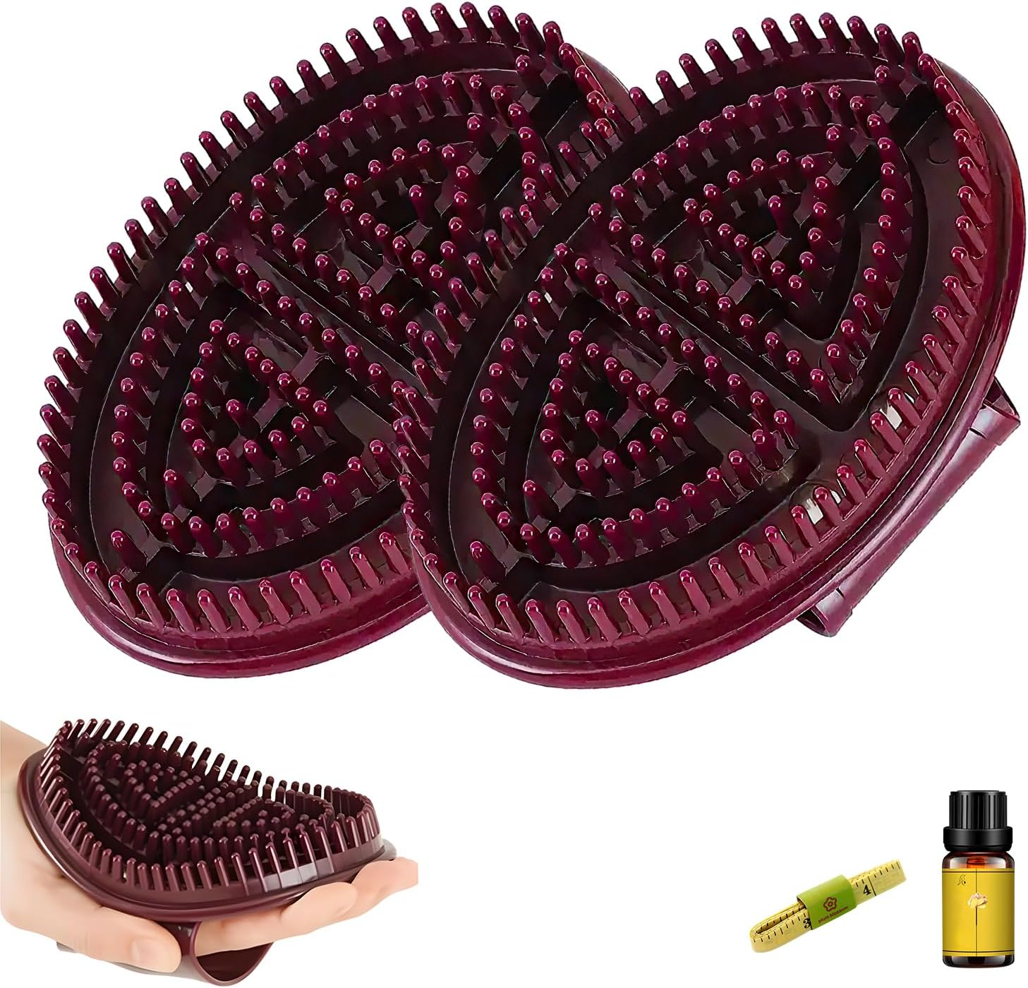 2Pcs Meridian Brush Massage, Beauty Salon Professional Custom Meridian Brush, Full Body Relaxation image number 3