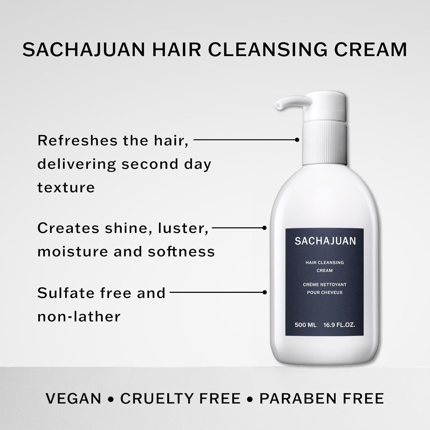 Sachajuan Hair Cleansing Cream, 500Ml image number 4