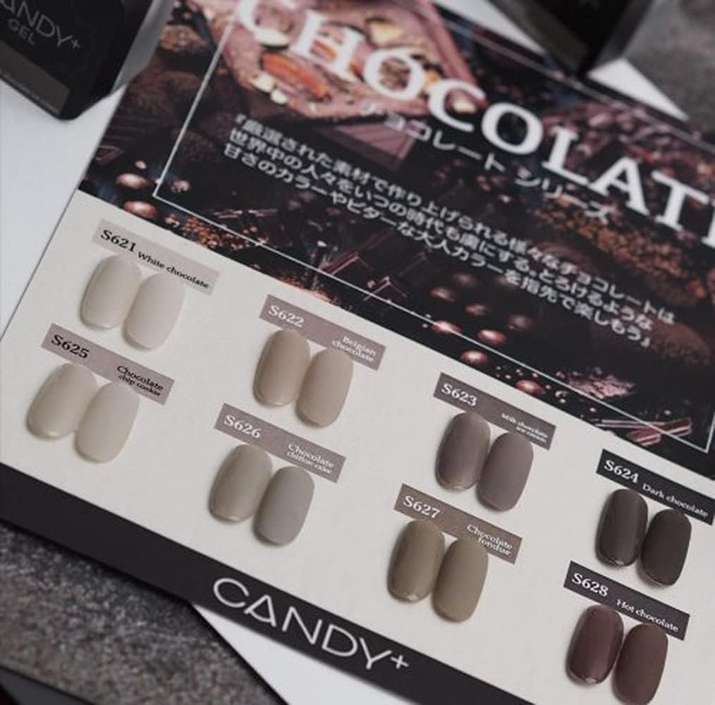 CANDY+ Color Gel S625 0.1 Oz (4 G), Chocolate Chip Cookie, UV/LED Compatible