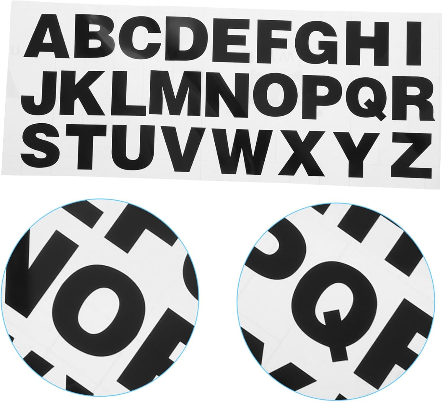 Anneome 2Pcs Reflective Car Stickers Letters Vinyl Decals Custom Alphabet Stickers image number 1