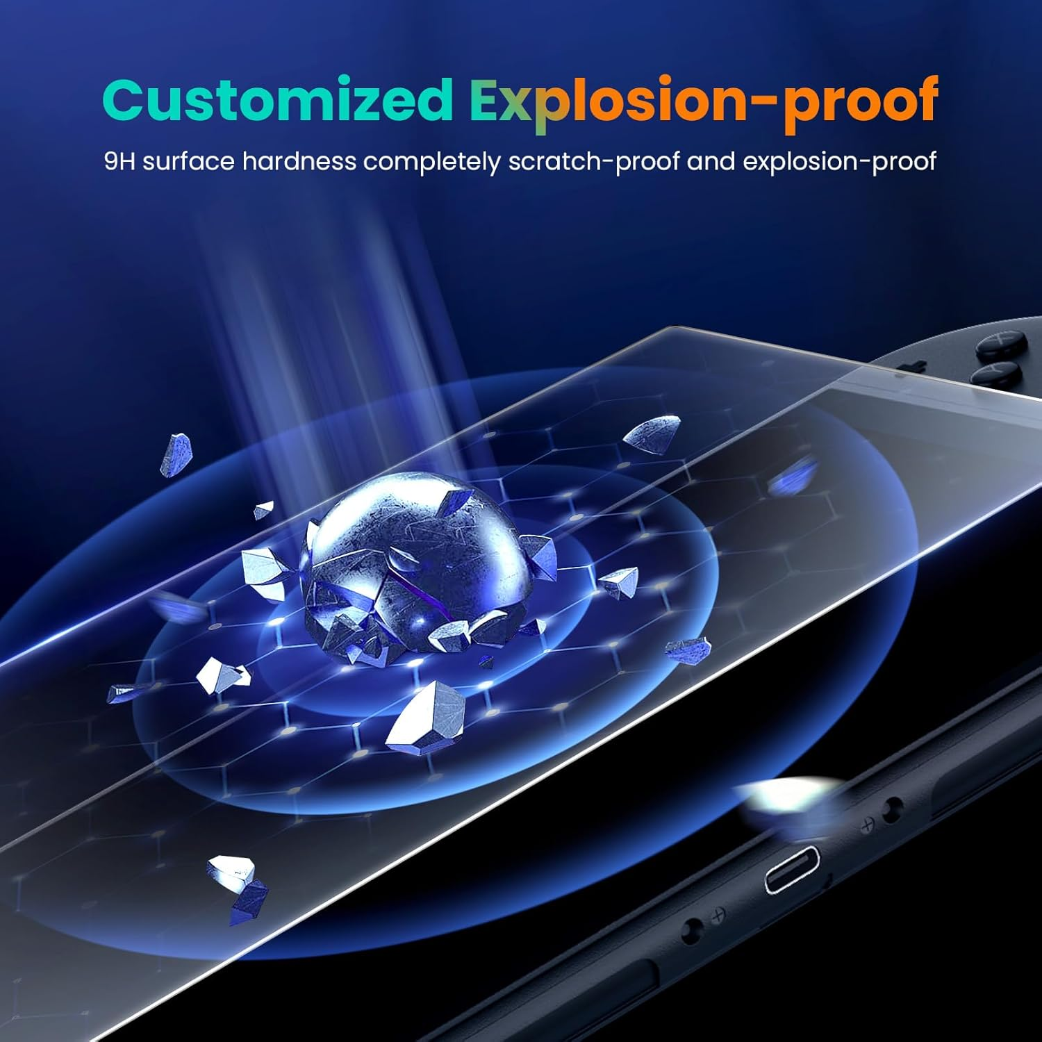 [2 Pack] Lmcpa for 2025 Nintendo Switch 2 Screen Protector, Tempered Glass Easy Installation/Anti-Scratch/High Definition/9H Hardness for 2025 Nintendo Switch 2 image number 3